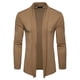 thumbnail image 4 of Hombres Sin bolsillos Cárdigan sólido Turndown Chal casual Chaqueta suelta Slim Fit Pompotops  oipoqjl21563, 4 of 4