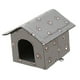 thumbnail image 5 of Casa para gatos para exteriores, suministros para mascotas, muebles para cachorros y gatitos, a prueba de lluvia Gris M Yuyangstore Cama para perros y gatos., 5 of 8