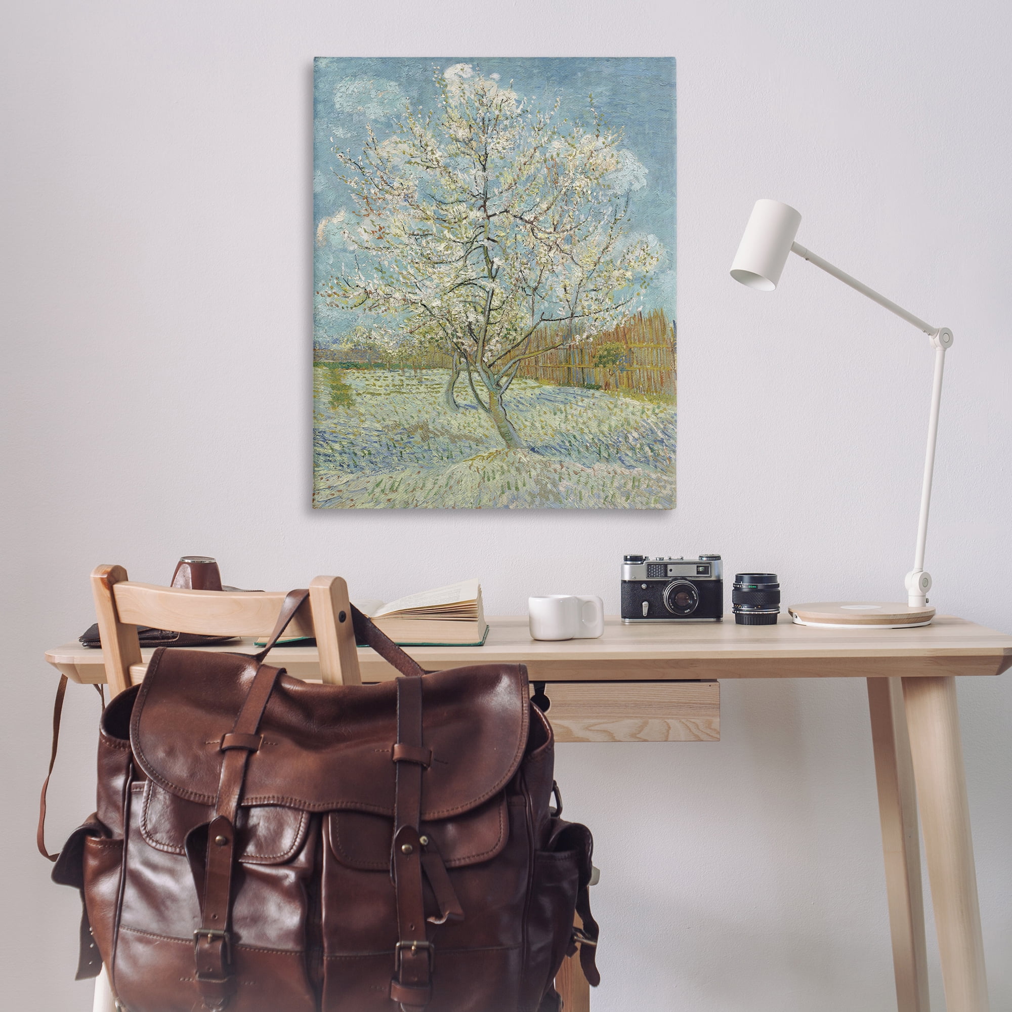 Stupell Industries Van Gogh Pink Peach Tree Landscape & Nature Painting Wrapped Canvas Art Print Wall Art, 36 x 48