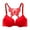 Red, variant on yunLCZ Push Up Everyday Bras Womens Y Shape Beautiful Back Ultra Gather Butterfly Lace Glossy Bra Sexy Bra T-Shirt Bra