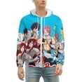 thumbnail image 2 of Fairy Tail Zip Up Hoodies Unisex Realistic 3D Print Sweatshirt Long Sleeve Hooded Jacket Coat M, 2 of 8