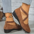 thumbnail image 5 of Quaouag Loafers for Women Business Casual Shoes Comfortable & Lightweight Penny Loafers Slip On Work Flats, 5 of 7