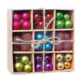 thumbnail image 1 of 99 bolas de árbol inastillables de decoración navideña, decoraciones de temporada para fiestas coloridas, 1 of 5