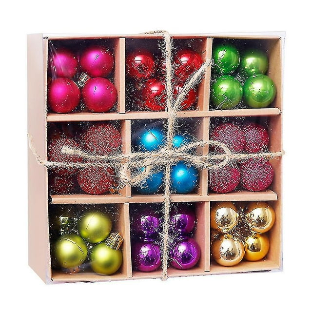 99 bolas de árbol inastillables de decoración navideña, decoraciones de temporada para fiestas coloridas
