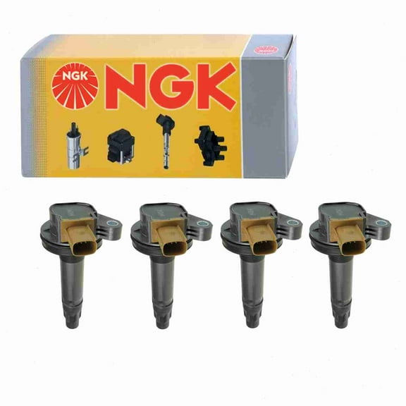 4 pc NGK 48768 Ignition Coils for 2505-484814 36-8234 673-6300 921-2146 BL3Z-12029-A BL3Z-12029-B BL3Z-12029-C DG547 DG548 DG549 E1146 GN10638 IC749 UF-646 UF646 Spark Plug Wire Boot