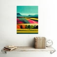 thumbnail image 2 of Colourful Bright Countryside Fields Landscape Painting Unframed Wall Art Print Poster Home Decor Premium, 2 of 4