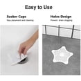 thumbnail image 2 of Silicone Sink Filter, Shower Hair Filter, Starfish Bath and Shower Plug Filter, for Shower Drain, to Trap Hair and Dirt, Sink Plug with Suction Cups(White), 2 of 5