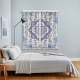 thumbnail image 3 of Blue Purple Boho Kitchen Curtains Window Panels, Vintage Abstract Art Floral Ethnic Tribe Insulated Window Treatment Curtain, Grommet Curtains for Bedroom/Living Room/Bathroom, 2 Piece 52"Wx84"L, 3 of 8