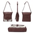 thumbnail image 4 of KouLi Buir Large Crossbody Bags for Women Straw Weaving Design PU Leather Shoulder Handbags, 4 of 6