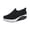 Black_021, variant on Domuza Orthopedic Dress Shoes for Women Arch Support Slip on Non Slip Work Shoes Wide Width Mesh Stretch Hiking Shoes Soft 2026 Foam Shoes Black 7.5(EU-39)