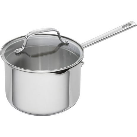 Emeril Lagasse 2 Quart Stainless Steel Sauce Pan With Tempered Glass Lid Walmart Com Walmart Com
