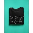 thumbnail image 3 of I'm Thankful For Free Speech Sweatshirt Women -GoatDeals Designs, Female 3X-Large, 3 of 4