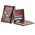 thumbnail image 2 of Kmbangi Passport Holder Floral Print Wallet Change Purse with Elastic Cord, 2 of 8