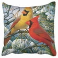 thumbnail image 1 of BOSDECO Funny Red Cardinal Bird Art Decor Soft Pillow Case Pillow Cover 16x16 inch, 1 of 1