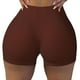 thumbnail image 2 of Fotbe Brown Shorts Sin Costuras – Shorts Deportivos de Cintura Alta para Mujer, Elásticos para Gimnasio, Yoga, Running o Ciclismo-Medium, 2 of 8