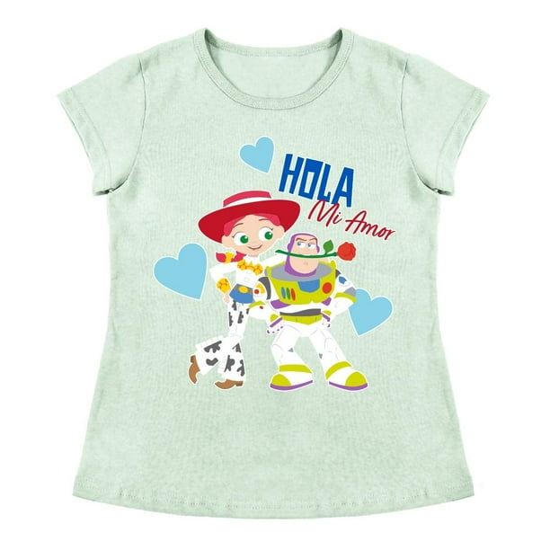 Playera Para Niña Disney Toy Story Cuello Redondo Manga Corta Talla 4 Verde