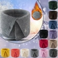 thumbnail image 4 of UJNDER Winter Scarf for Men and Women Wool Bib Double Thick Knit Ring Warm Windproof Grey One Size, 4 of 8