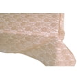 thumbnail image 3 of Sheer Lace Tablecloth Overlay Wedding and Party Decoration Beige, 3 of 3