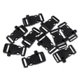 thumbnail image 3 of 10pcs Quick Side Release Buckle Survival Whistle Paracord Belt Strap Clip - Black, 5.5x3.5cm, 3 of 6