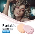 thumbnail image 2 of becaristey Female Facial Powder Foundation Puff Reusable Make Up Dry Wet Concealer Sponge Cosmetics Universal Household Professional Pink, 2 of 7