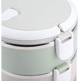 thumbnail image 4 of Fiambrera térmica - Contenedor de alimentos portátil de acero inoxidable tipo bento (cuatro capas, 2800 ml), 4 of 8