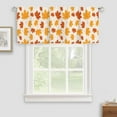 thumbnail image 2 of Window Curtains Valances Autumn Maple Leaves Kitchen Short Curtains with Rod Pocket Valance Drapes Farmhouse Window Treatment for Living Room Bathroom Decor 54" X 18", 2 of 6