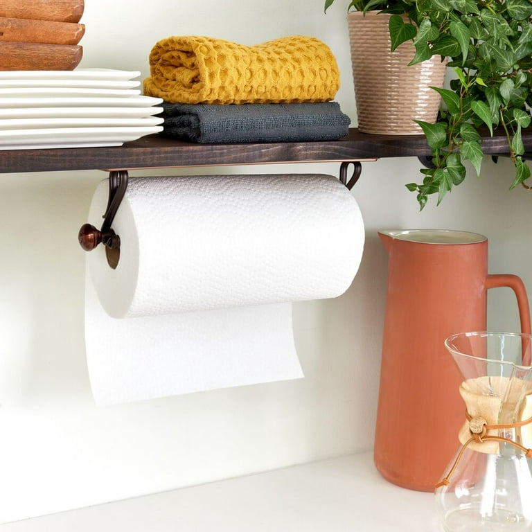 iDesign Clarity Wall Mount White Plastic Paper Towel Holder - Bliffert  Lumber and Hardware