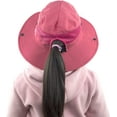 thumbnail image 7 of Muryobao Toddler Child Kids Girls Summer Sun Hat Wide Brim UV Protection Hats Floppy Bucket Cap for Beach Fishing Gardening Pure Watermelon Red, 7 of 7