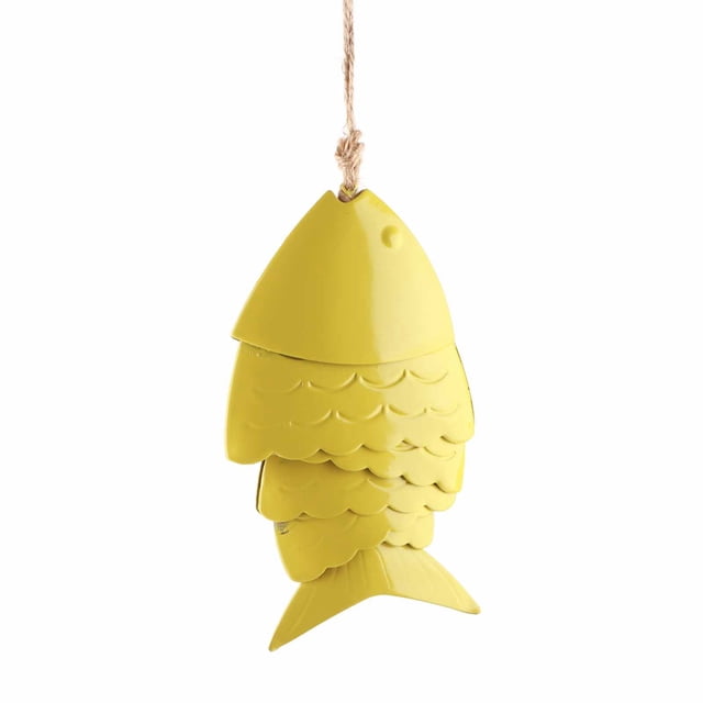 Oubit Chimes Metal Crafts,Colorful Koi Fish Wind Koi Fish Wind Chime Eaves Hanging Decorations Masterfully Created