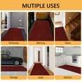 thumbnail image 2 of Hengbo Indoor Outdoor Runner Carpet 2 x 6 ft Runner Rugs Rubber Backing Rug Runner Carpet for Hallway Entryway Kitchen Laundry Room Red, 2 of 6