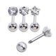 thumbnail image 3 of Pendiente de barra de acero inoxidable Yuyangstore 4 Piezas 1.2mm, 3 of 6