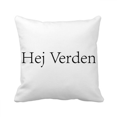 thumbnail image 1 of Hello World Danish Throw Pillow Sleeping Sofa Cushion Cover, 1 of 3