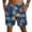 Yellow, variant on Boyscolos Mens Casual Shorts Hawaiian Print Drawstring Elastic Waist Short Pants Quick Dry Beach Shorts with Pockets Blue L