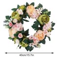 thumbnail image 2 of Guirnalda de flores artificiales Simulación de puerta de oficina en casa Decoración floral Colgante Guirnalda de flores falsas, Verde champán Kearding HA9080-01B, 2 of 6