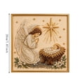 thumbnail image 5 of MYUNNIL Christmas Nativity Scene Diamond Painting Kit, 8 x 8" Vintage Sparkling Religious Diamond Paint Crafts, Handmade Seasonal Home Decoration for Wall Decor & Gift for Beginner, 5 of 5
