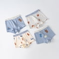 thumbnail image 2 of NIEWTR Toddler Boys Underwear Boxer Briefs Gentle Breeze Fabric Ultra Soft and Comfortable(Light Blue,3-4 Years), 2 of 6