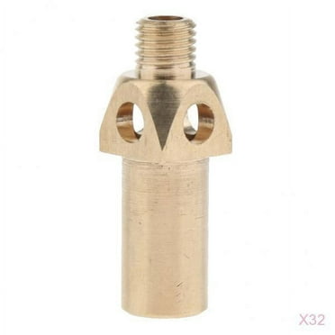 32 Pcs  Gas Jet Burner Flush Mount Brass Tip Nozzles for 12 & 20 & 32