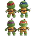 thumbnail image 1 of 4 Pcs de Jouets en Peluche Tortues Ninja, 1 of 5