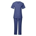 thumbnail image 1 of Conjunto de uniformes de enfermería para mujer jinwen uniforme con cuello en V conjunto de enfermera, 1 of 8
