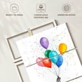 thumbnail image 6 of Elephant Stock The Koala And The Balloons Wall Art - Vertical Multi Panel Canvas - Living Room Wall Decor - Animal Multi Panel - White And Pink Decor By Ashvin Harrison - 32" x 50", 6 of 8