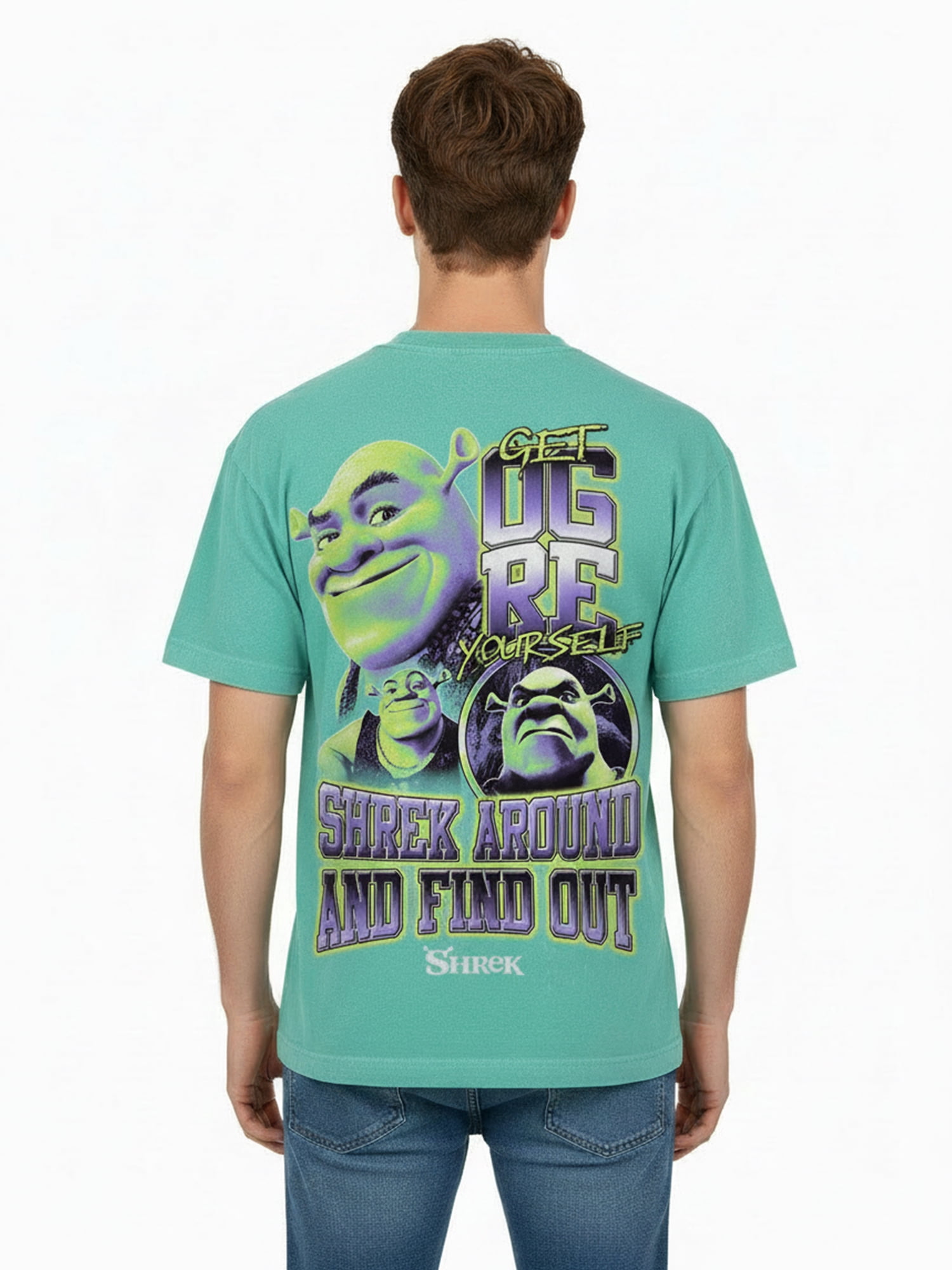Shrek, Men's & Big Men's Graphic T-Shirt, Head Logo, Sizes S-3XL