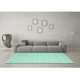 thumbnail image 3 of Ahgly Company Indoor Rectangle Solid Light Blue Modern Area Rugs, 2' x 5', 3 of 4