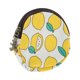 thumbnail image 3 of Ofertas Únicas 1 Pc Monedero Cartera Portátil con Cremallera Redonda Monedero de Limón Amarillo Brillante Blanco, 3 of 5
