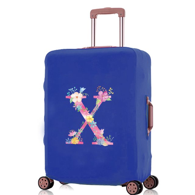 Luggage Covers Travel Accessories Suitcase Cover Protector Reusable Washable 18-32inch Pink Letter Printed Pattern Series 8pink X XL