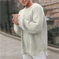 thumbnail image 2 of Vedolay Winter Sweaters for Men 2023 Vintage Sweatshirt Male Pullover Tops Grey,M, 2 of 5
