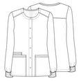 thumbnail image 3 of Cherokee Women's Snap Front Scrub Jacket with 3 Pockets and Knit Cuff - WW340, 3 of 8