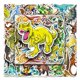 thumbnail image 1 of Calcomanías de vinilo divertidas con diseño de dinosaurios, 50 unidades, con diseño de T-Rex, imperm, 1 of 2