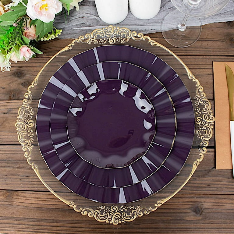 マルリ MARURI PURPLE TABLE 10枚 大皿 丸皿 31センチ Balsa Circle 10 Purple 6