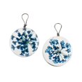 thumbnail image 4 of 2x 2pcs Colgantes de de Vidrio con Flores Secas para Hacer Joyas Azul Yinane Encantos de flores secas, 4 of 8