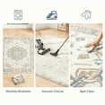 thumbnail image 3 of EDX Collection Decorative Rug - 8' x 10', Pattern Distressed Design, Non-Shedding - Easy Care-Machine Washable, Ideal for Entryway, Living Room, Bedroom, 3 of 9